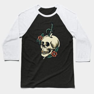 Skull Tattoo Baseball T-Shirt